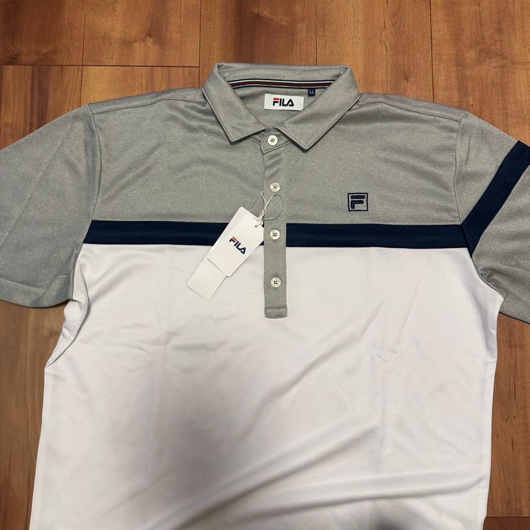FILA ハーフパンツ　グレー　長袖　ポロシャツ　サイズXL セットアップ