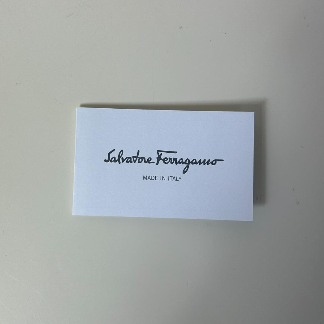 ●【未使用】サルバトーレフェラガモ シルク ネクタイ ブルー ガンチーニ 箱付き