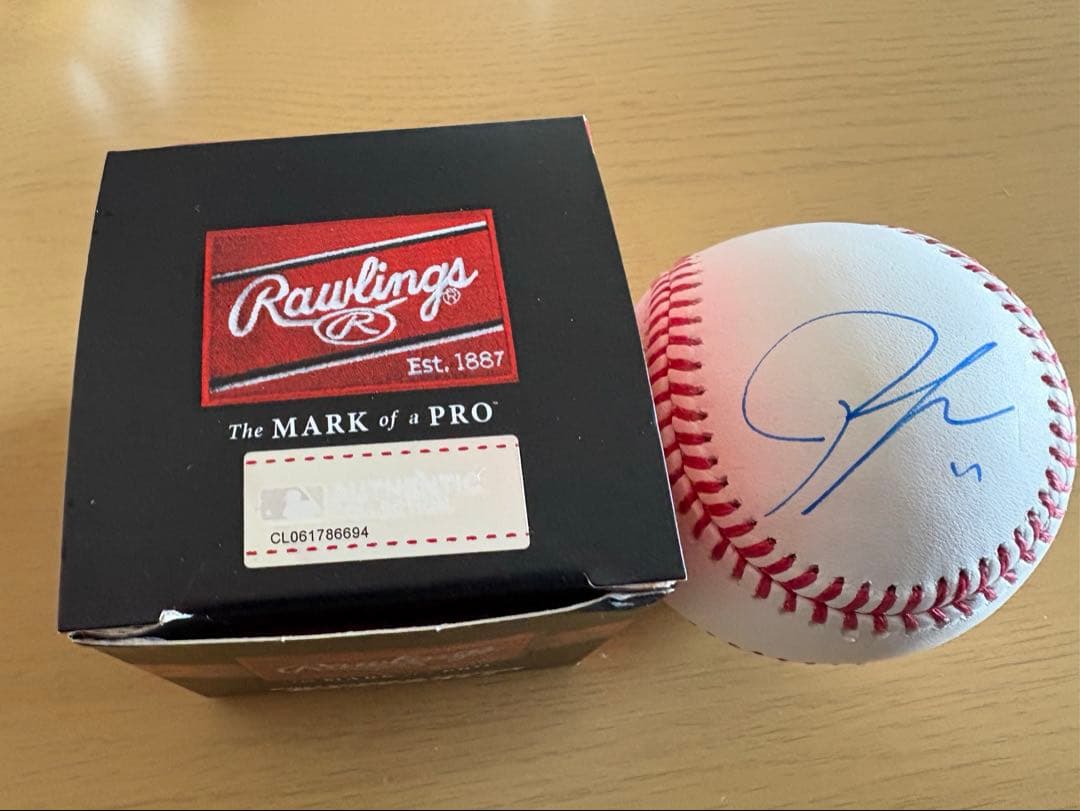 【1点限り】大谷翔平 山本由伸 佐々木朗希 トリプルサインボール MLB公式球