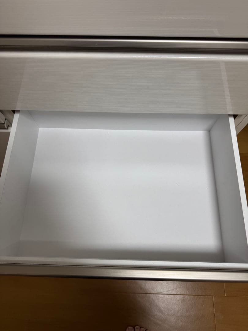 (幅)180cm キッチンボード/チェスト/食器棚/ホワイト