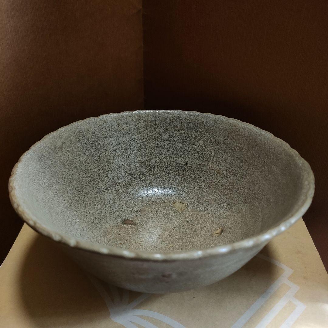 o*m様 高麗青磁茶碗　時代物　李朝　骨董アンティークNo.166