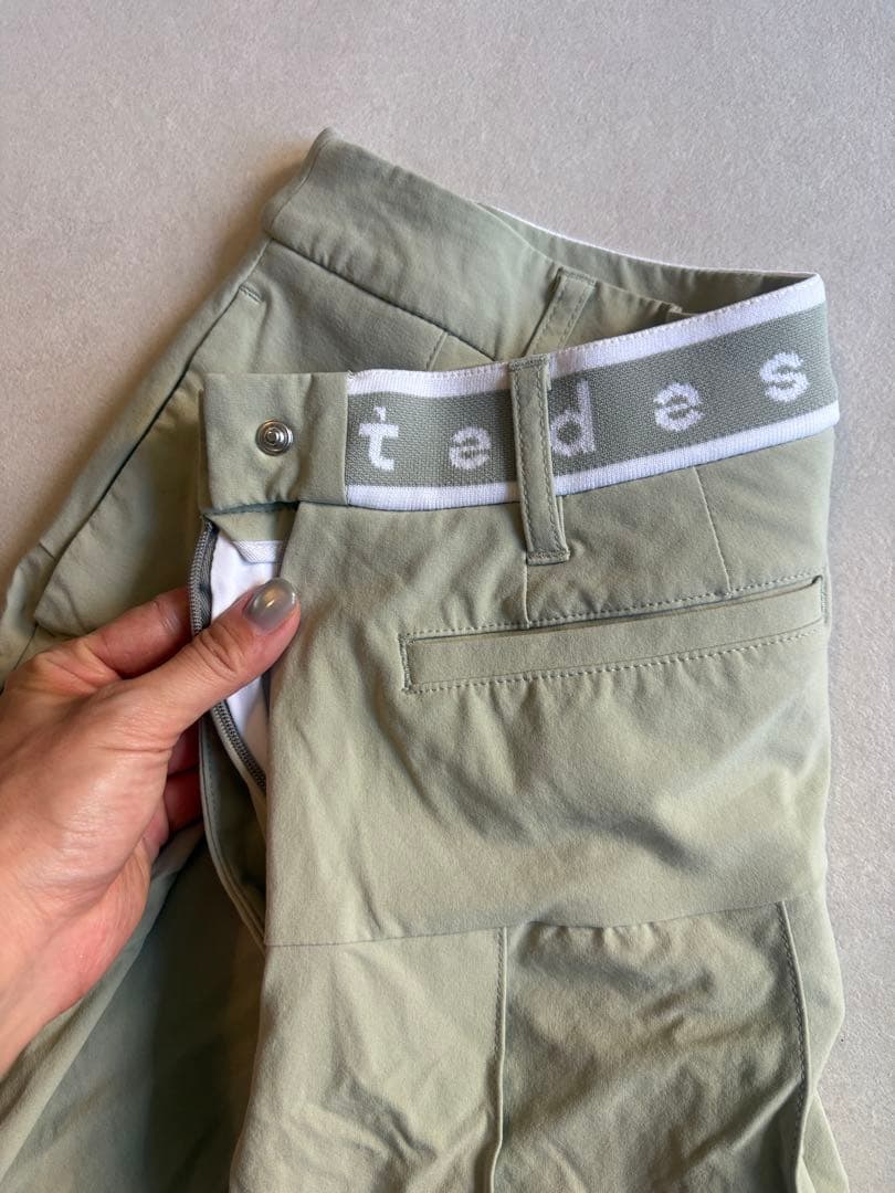 DESCENTE GOLF プリーツスカート ライトグリーン