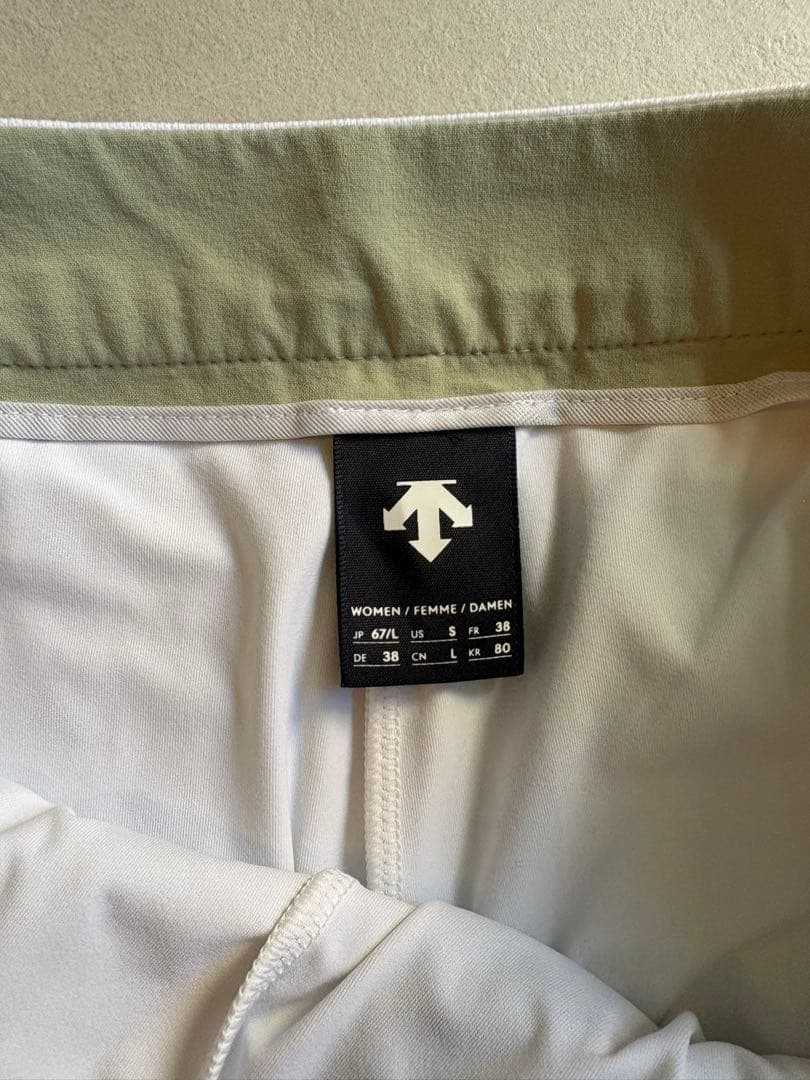 DESCENTE GOLF プリーツスカート ライトグリーン