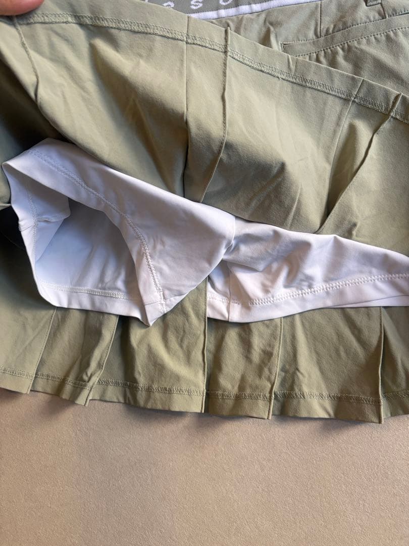 DESCENTE GOLF プリーツスカート ライトグリーン