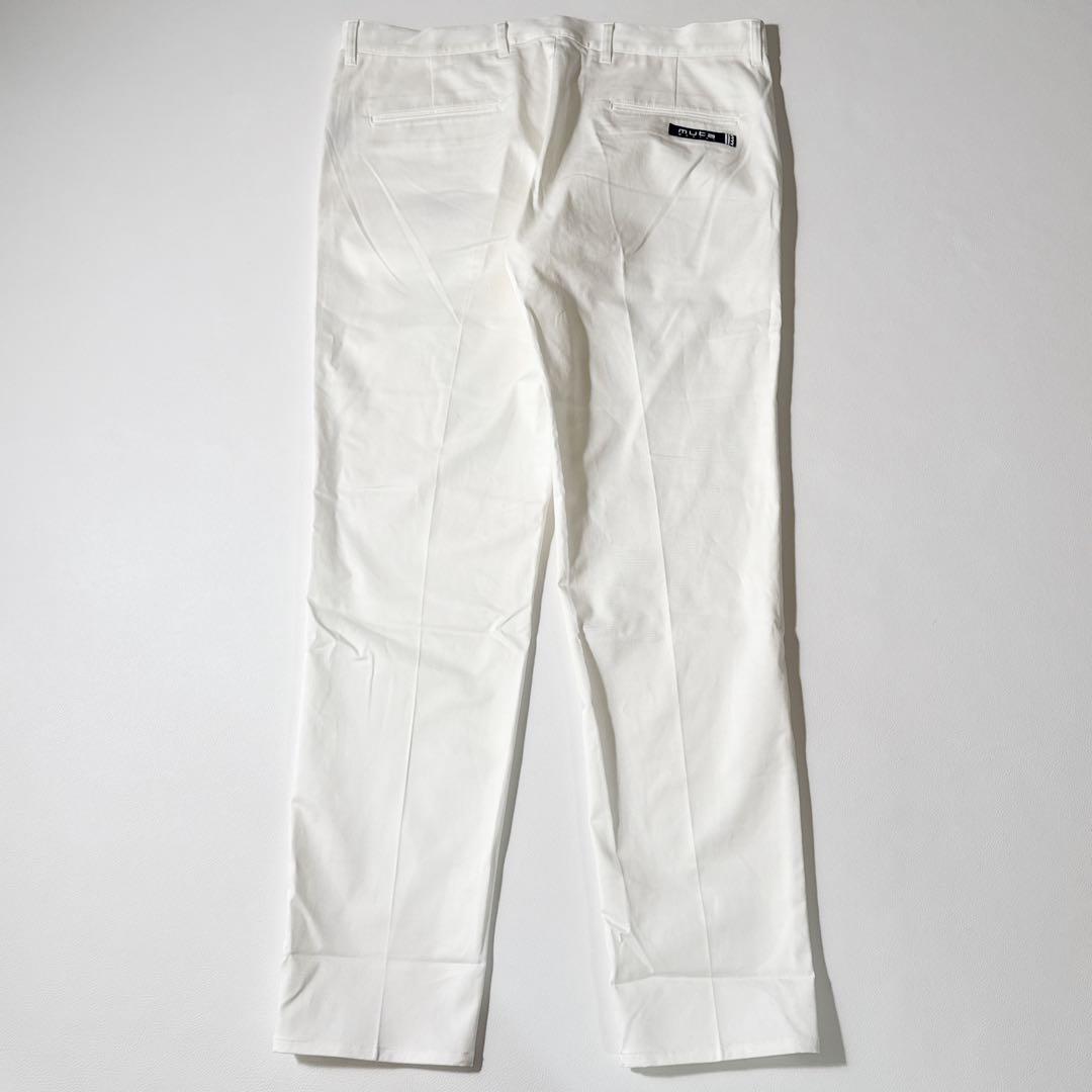 定価2.8万 muta ストレッチテーパードパンツCLEANSE 白 2XL