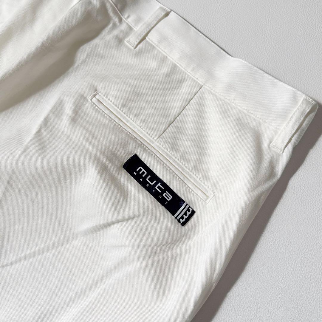 定価2.8万 muta ストレッチテーパードパンツCLEANSE 白 2XL