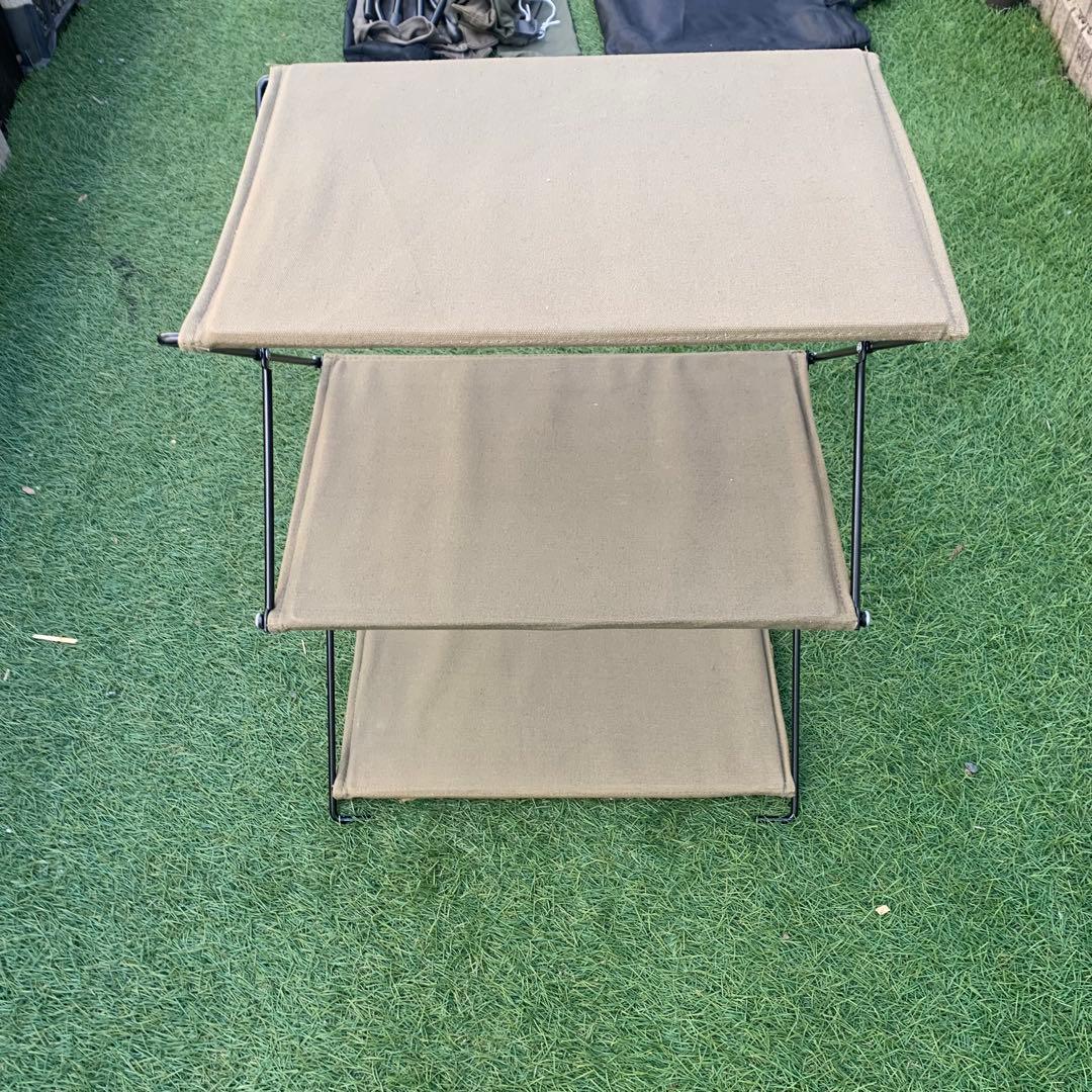 バンドック3点セット　薪スタンド　焚火リフレクター(陣幕) 3段ラック