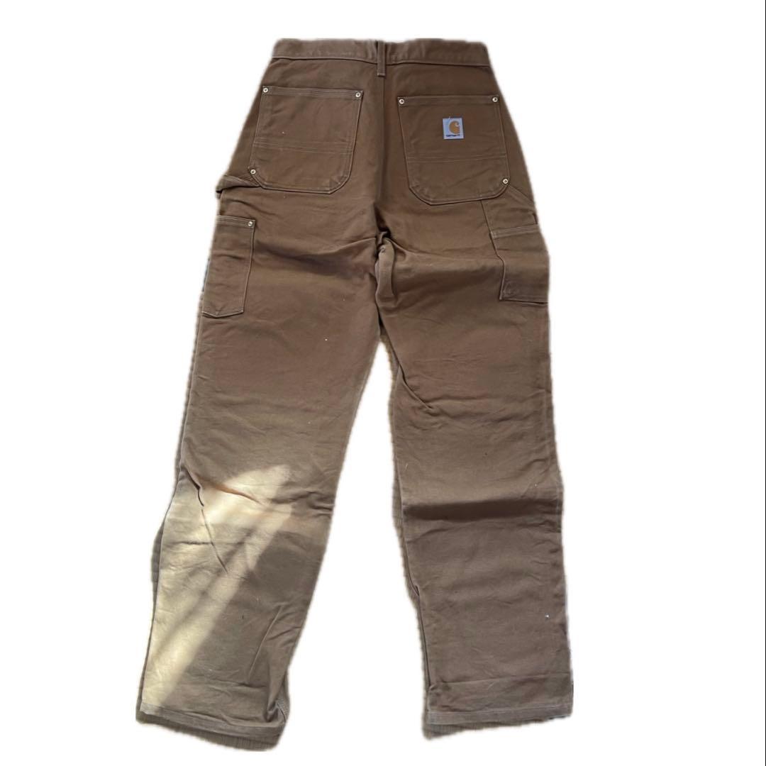 【USA製・極美品】カーハート ダブルニー B01 W31L32 ブラウン