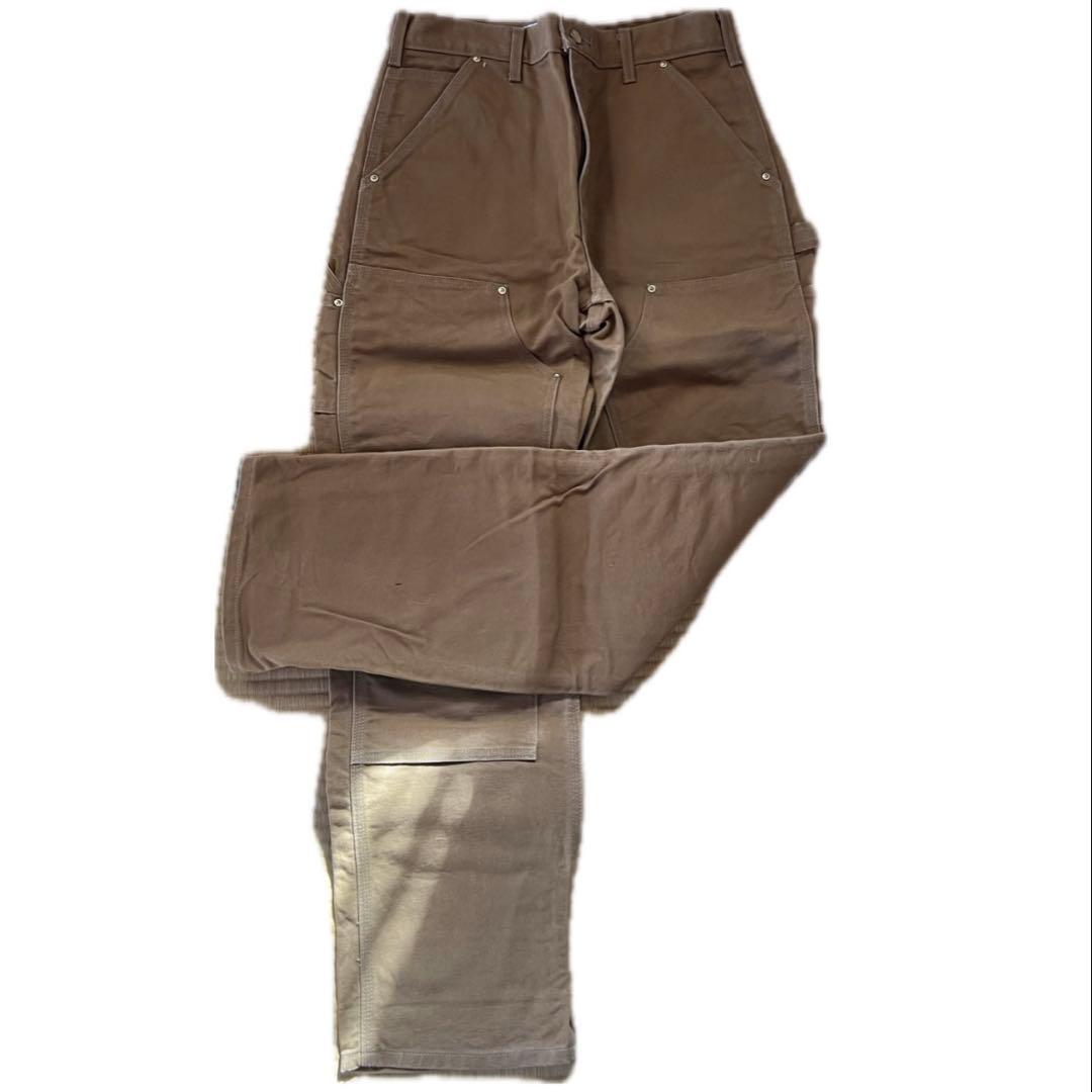 【USA製・極美品】カーハート ダブルニー B01 W31L32 ブラウン