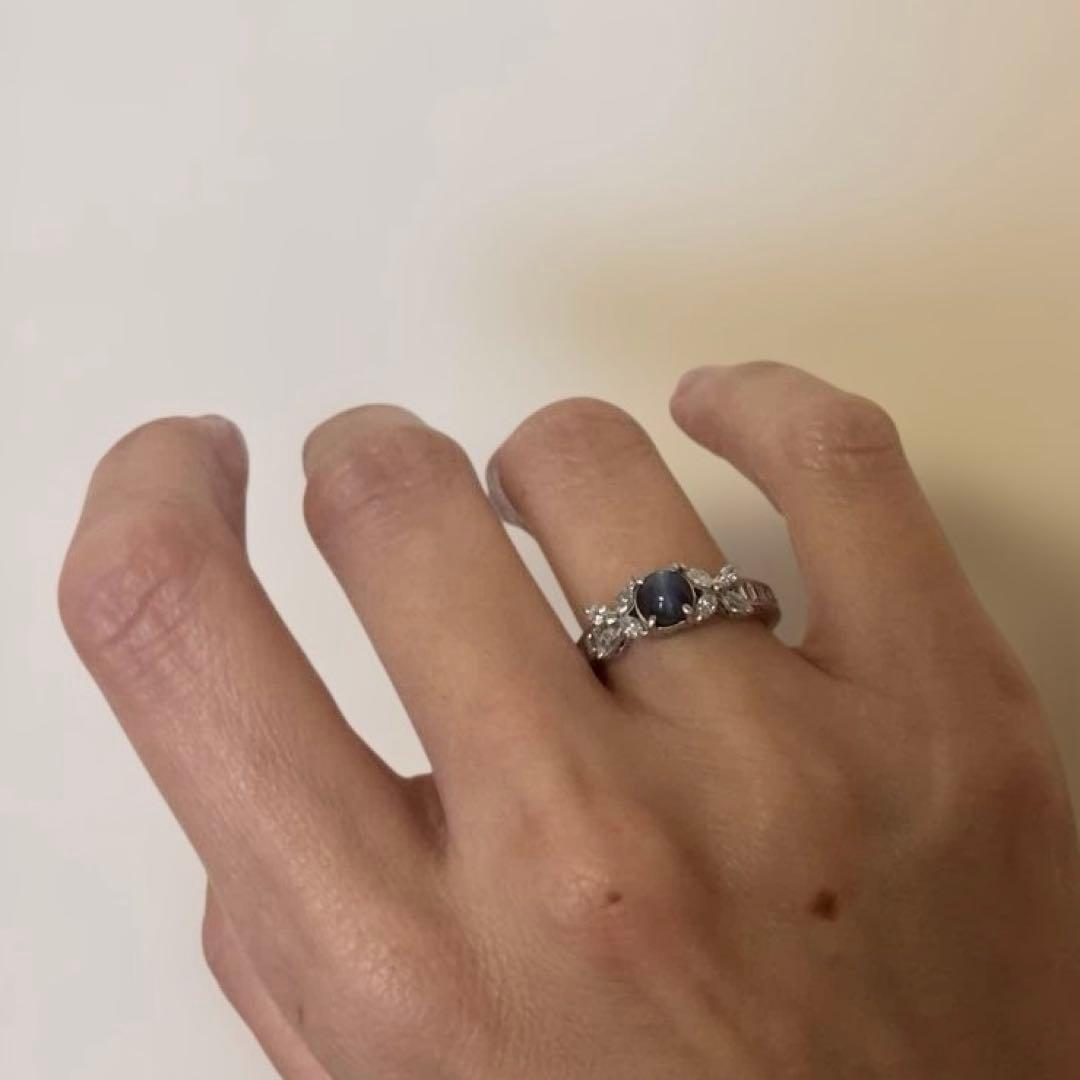 アレキサンドライトキャッツアイ　リング