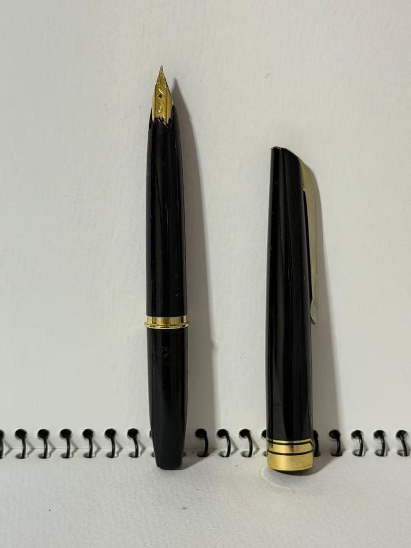 ブラック 万年筆 22金