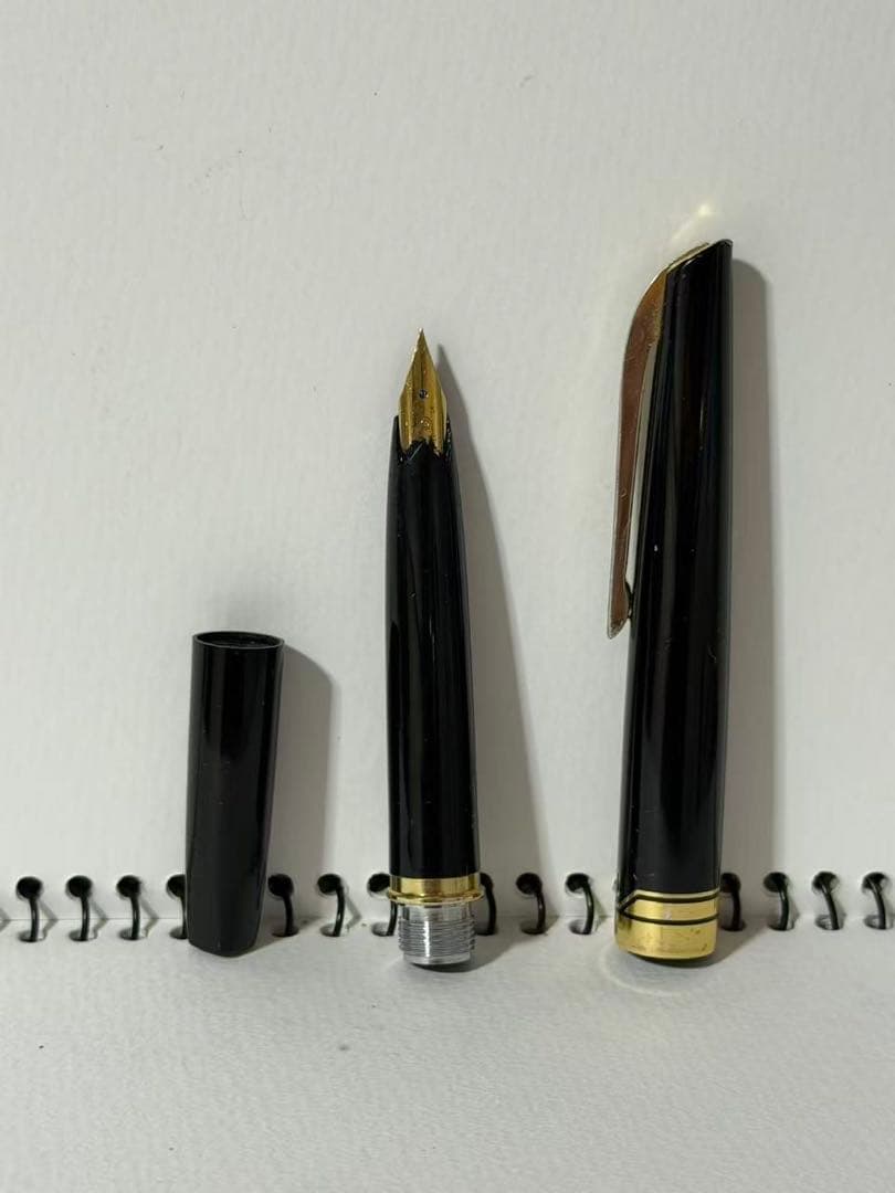 ブラック 万年筆 22金