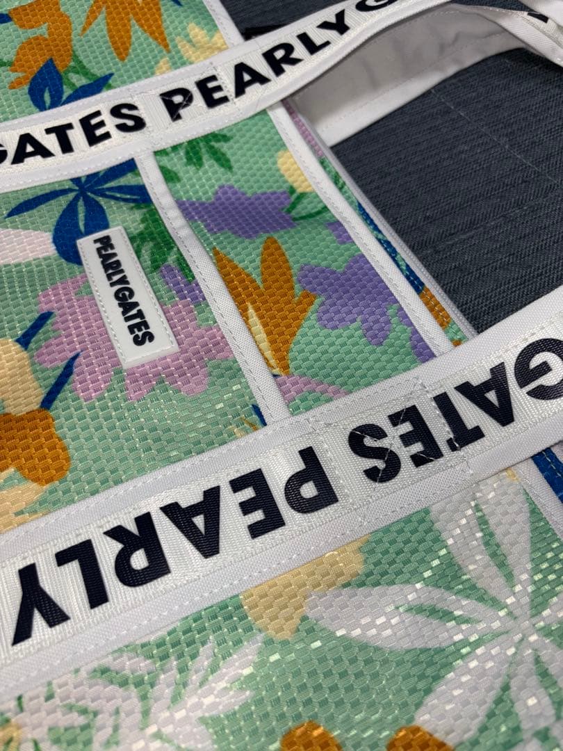 （新品）パーリーゲイツ、ボタニカル柄シリーズ、ロッカーバッグ、トートバッグ