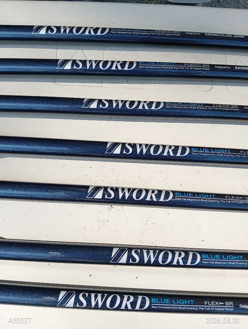 アイアンセット 7本セットカタナ Aから7番シャフトSR