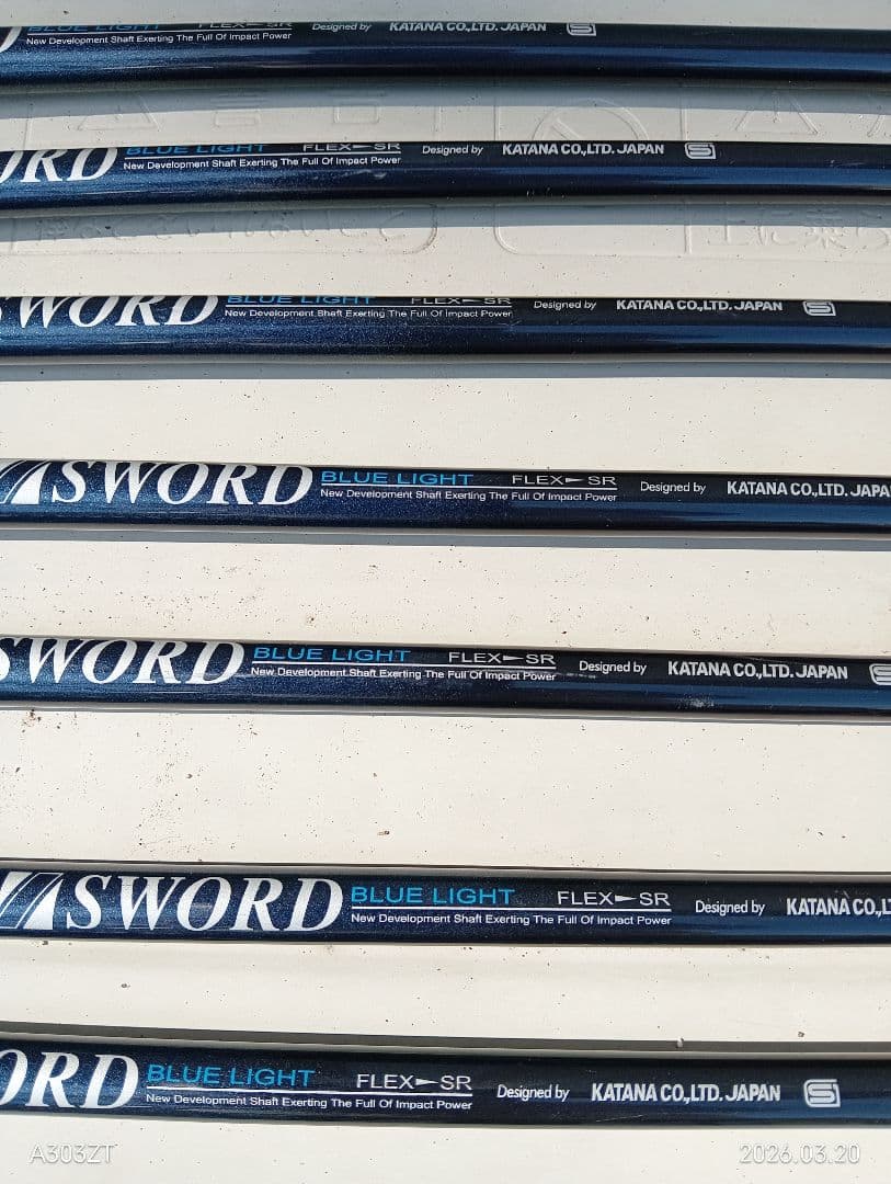アイアンセット 7本セットカタナ Aから7番シャフトSR