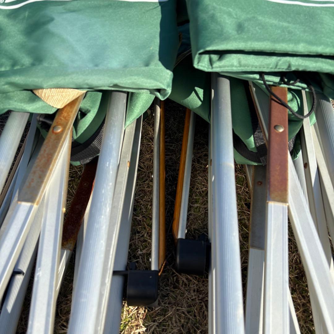 ☆コールマン(Coleman)スリム キャプテンチェア(グリーン) 2脚セット