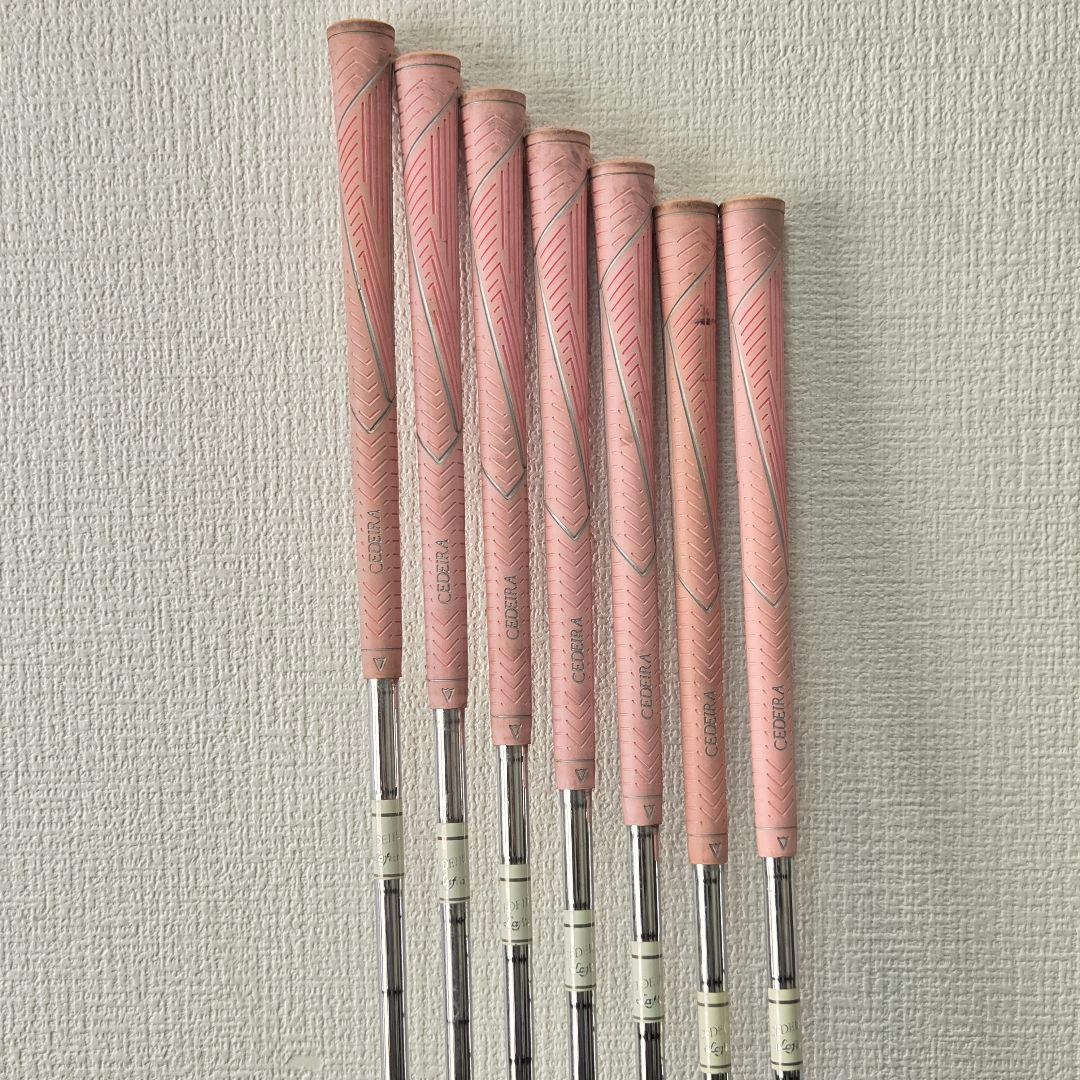 レディース　CEDEIRA lafia アイアン 7本セット ピンク 初心者