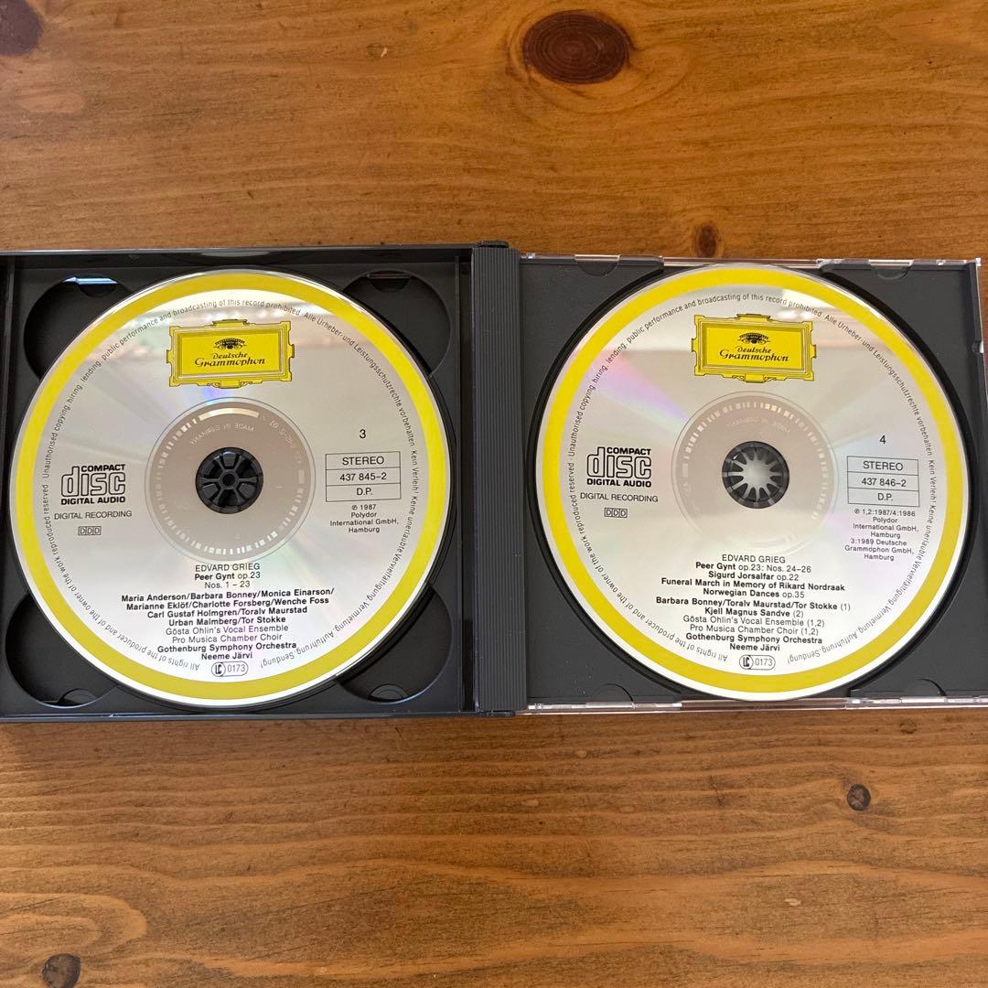 グリーグ：管弦楽を伴う作品全集　ネーメ・ヤルヴィ/エーテボリ響　独盤6CD