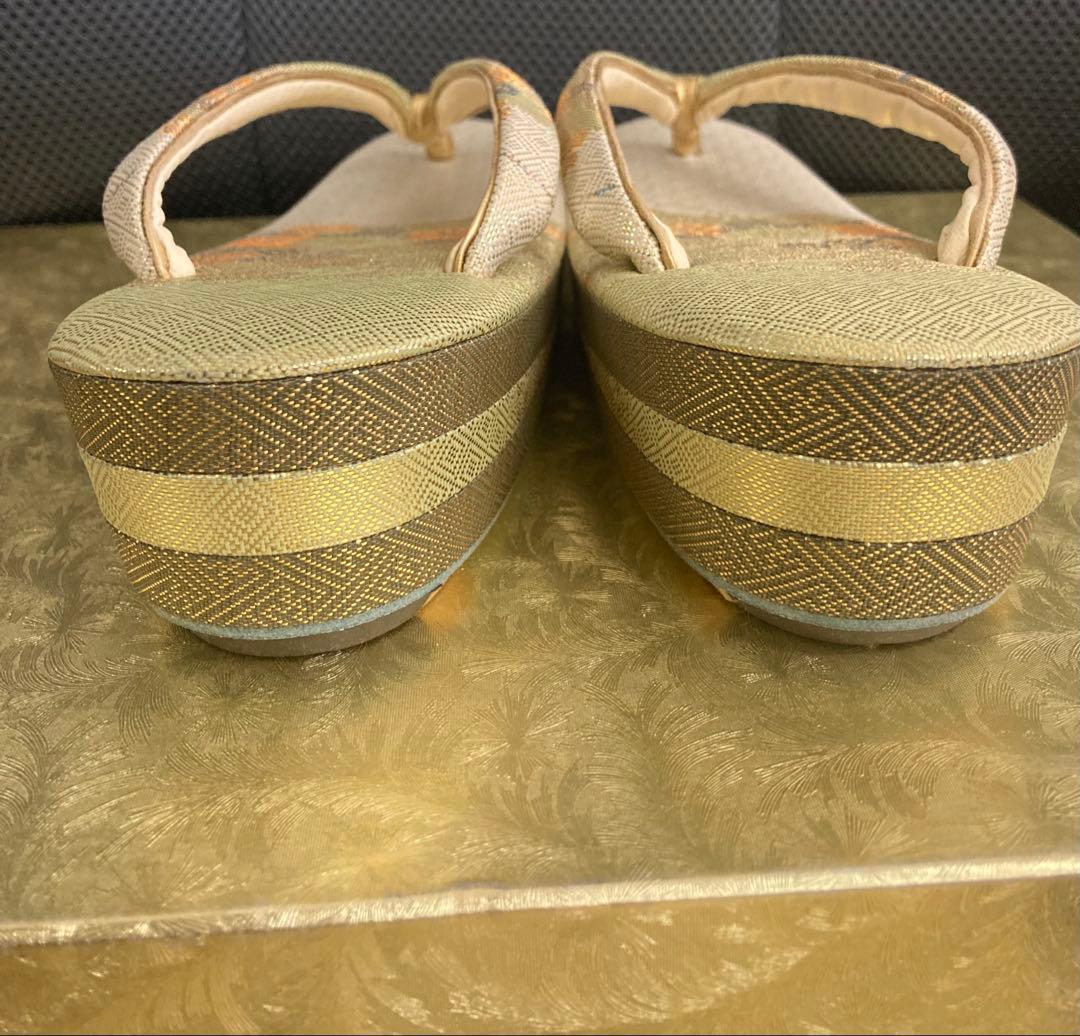 a*n様 H 和装用バッグ 草履 セット ゴールド
