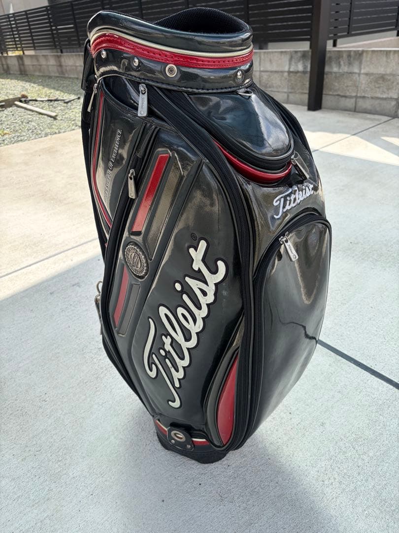 Titleist ゴルフバッグ・キャディバッグ 黒/赤