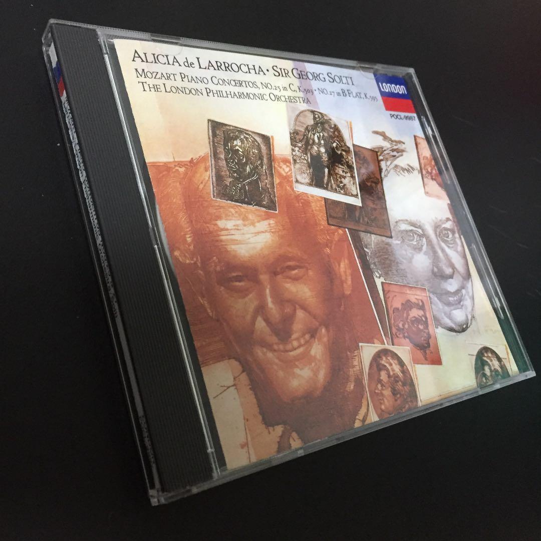 【売約済】ラローチャ&ショルティ／モーツァルト：ピアノ協奏曲第25番&第27番