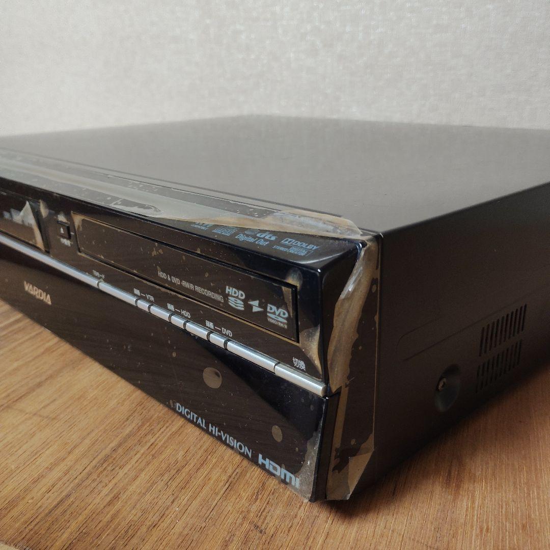 東芝 HDD/DVD/VHSレコーダーD-W255K【ジャンク品】リモコン付