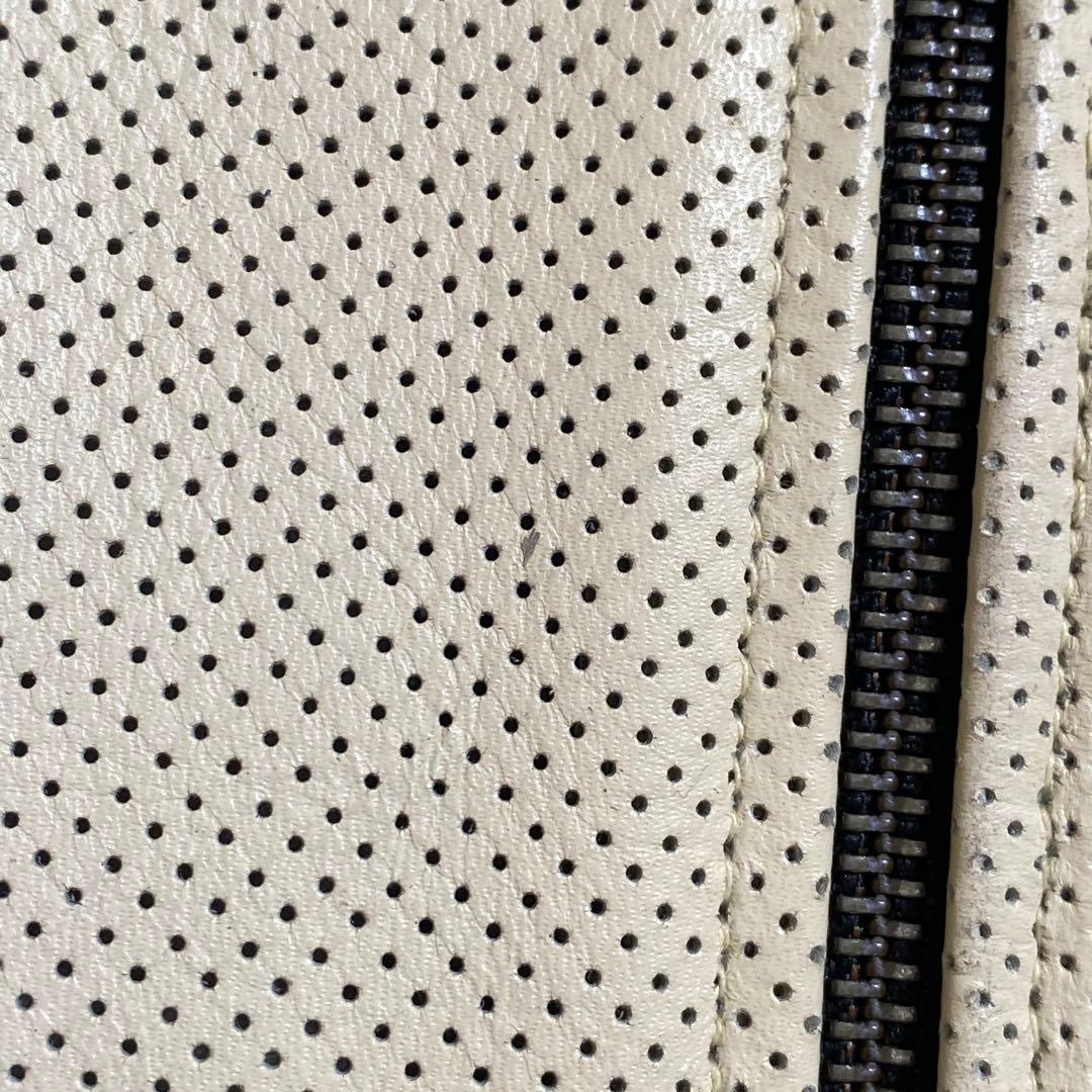 希少⭐︎リューグーレザーズ 牛革 カウレザーパンチングシングルライダースジャケット