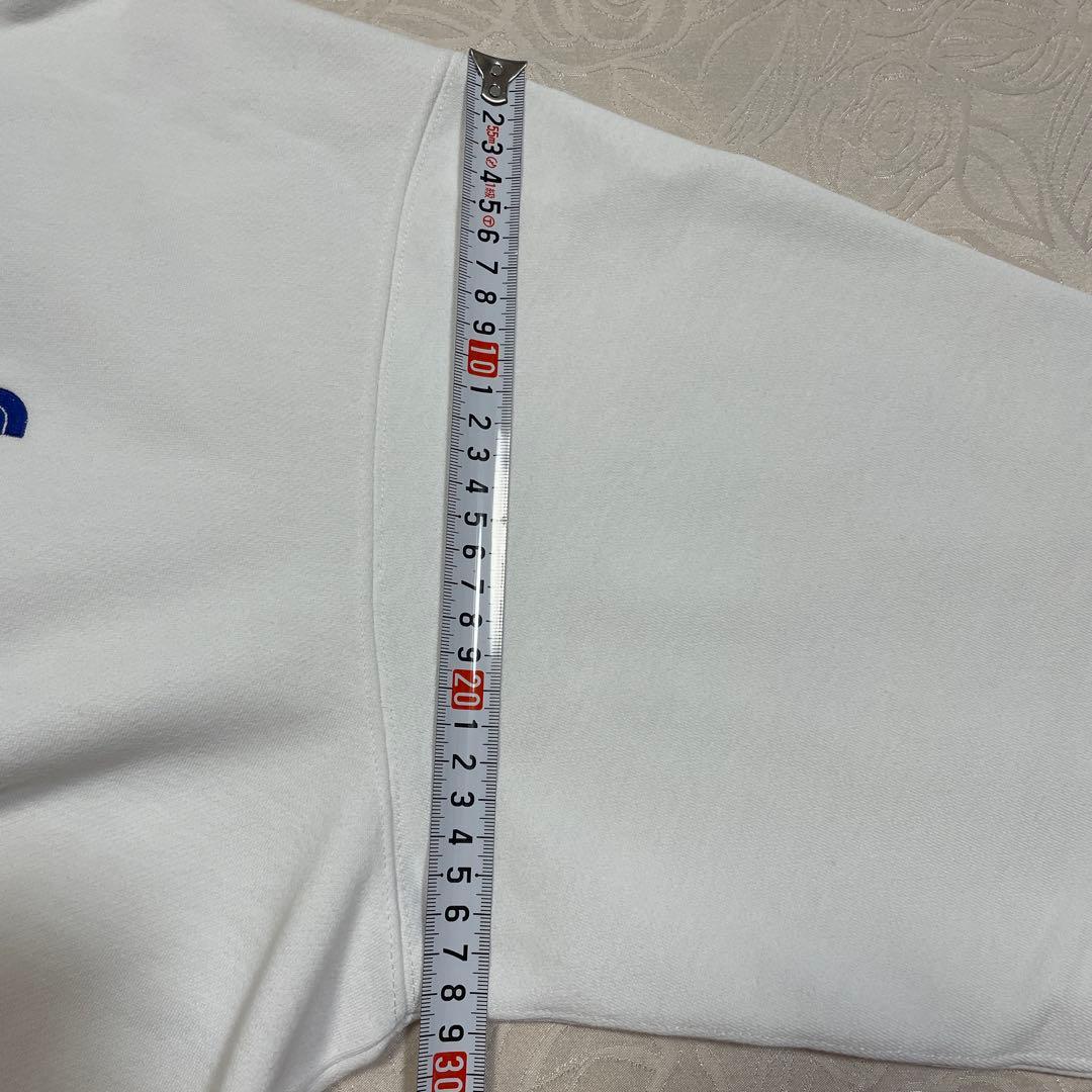 タグ付き新品THE NORTH FACE ホワイト パーカー裏起毛　XL