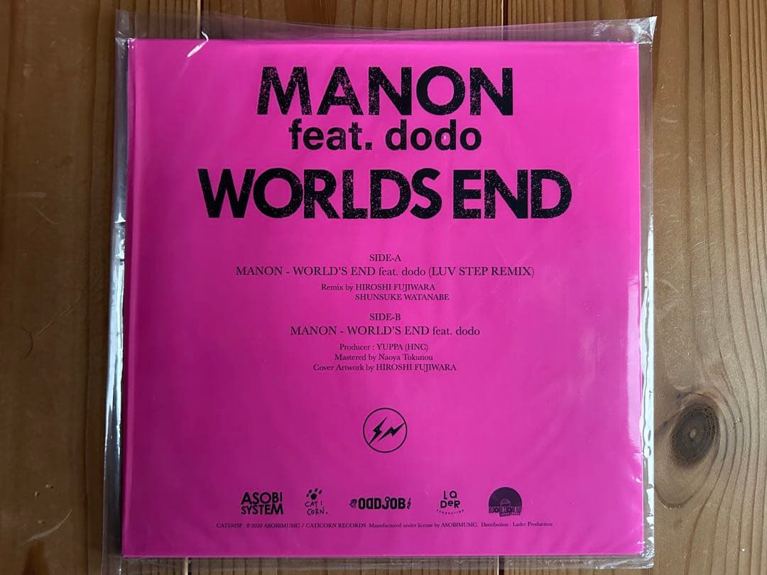 ＭＡＮＯＮ ｄｏｄｏ ＷＯＲＬＤＳＥＮＤ レコード 藤原ヒロシ