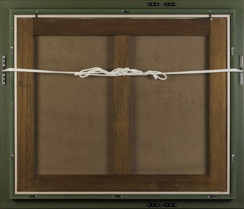 モネ　油彩　肉筆『風景画』表サイン　画廊シール　F12号　額装　b551