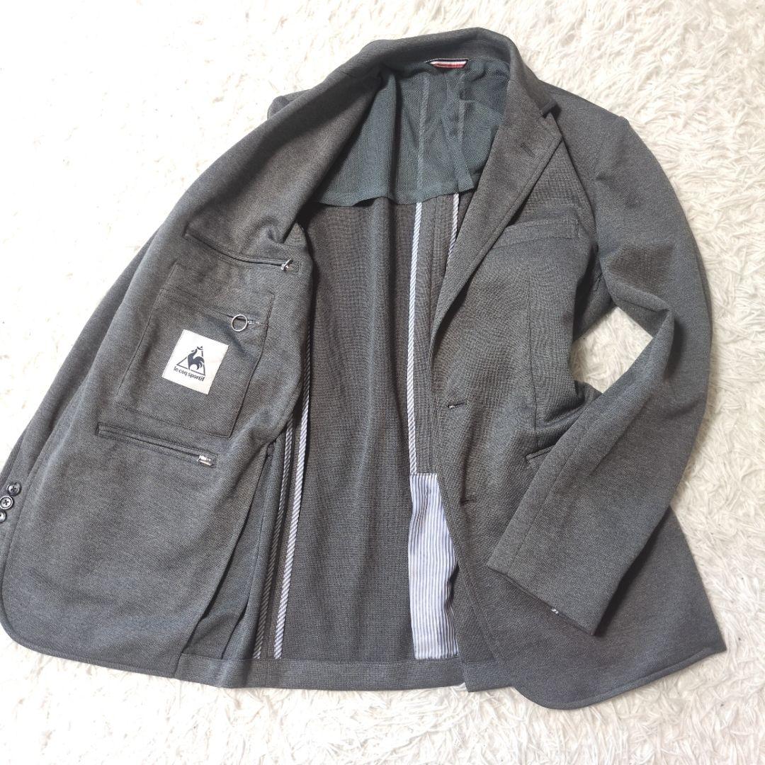 ルコックスポルティフ　ジャージージャケット　グレー　ゴルフ　サイズL