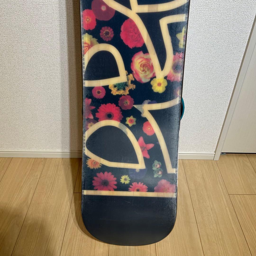 ヘッド HEART キャンバー ビンディング S スノーボード 花柄 極美品