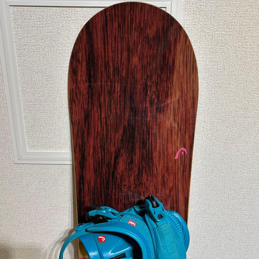 ヘッド HEART キャンバー ビンディング S スノーボード 花柄 極美品