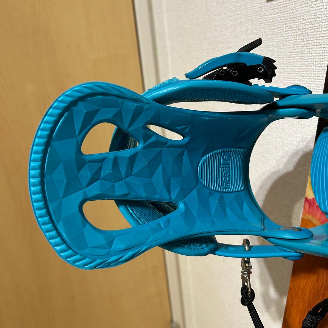 ヘッド HEART キャンバー ビンディング S スノーボード 花柄 極美品