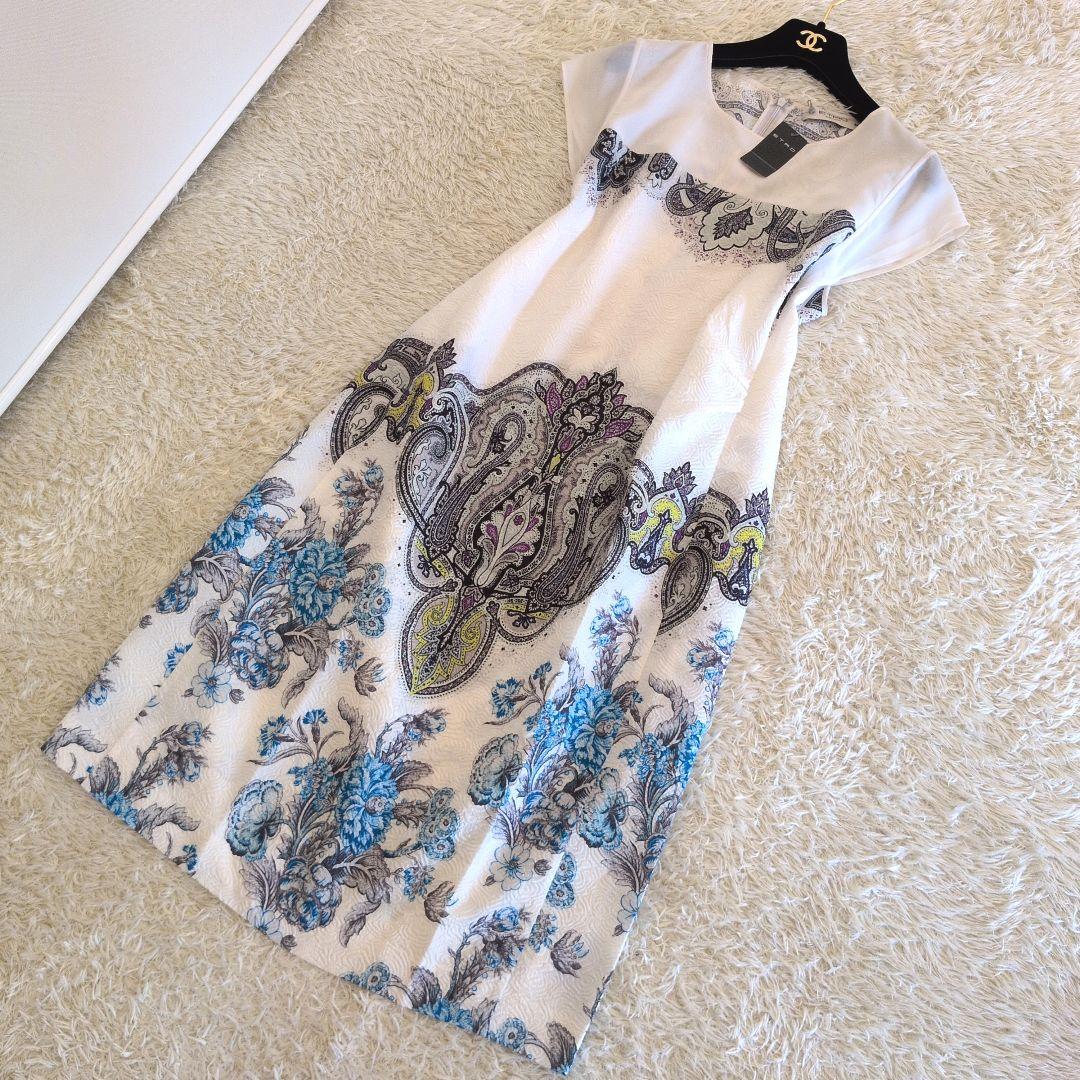 タグ付き★イタリア製★希少サイズ44 ETRO　シルク　ワンピース　花柄