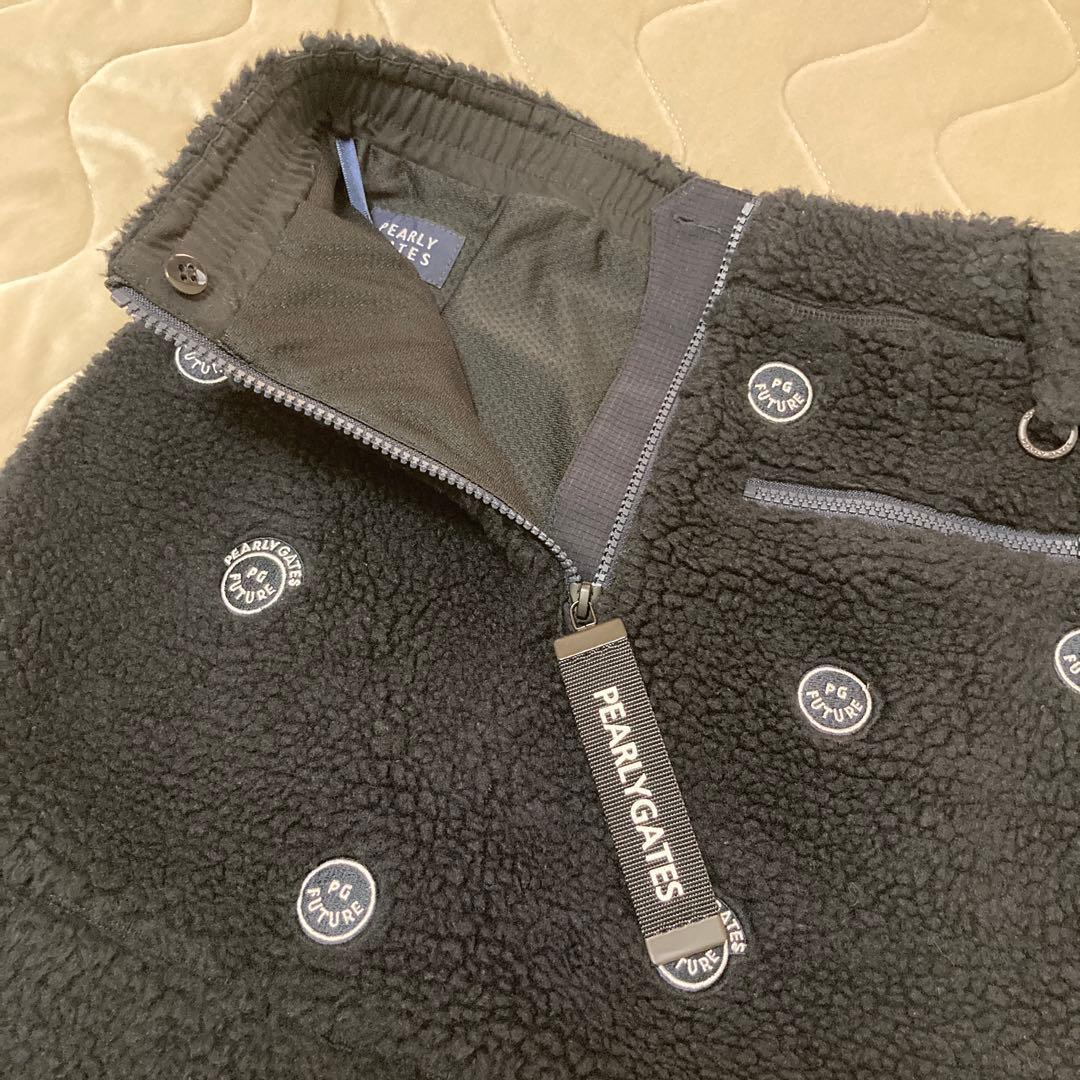 パーリーゲイツ　ボアベスト　スカート　セットアップ