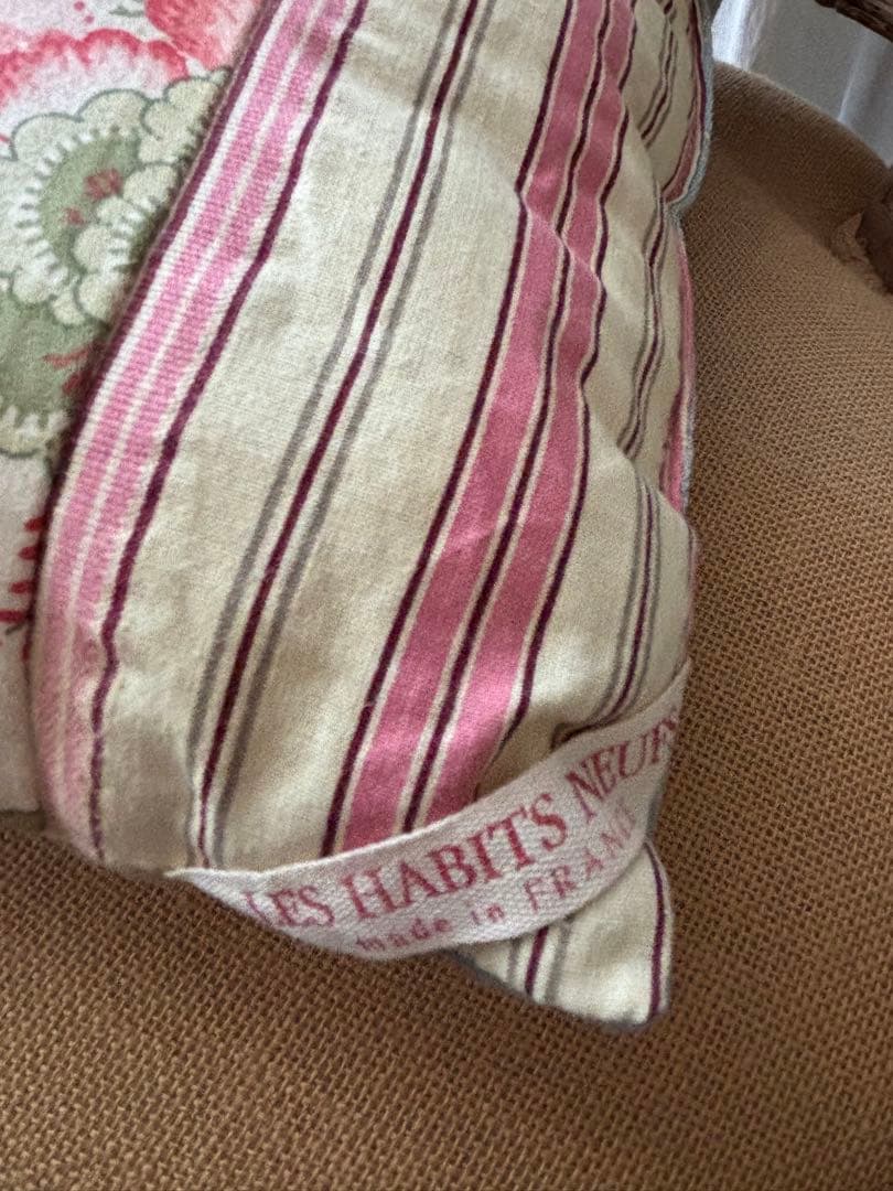 LES HABITS NEUFS レザビヌフ　クッション ハンドメイド