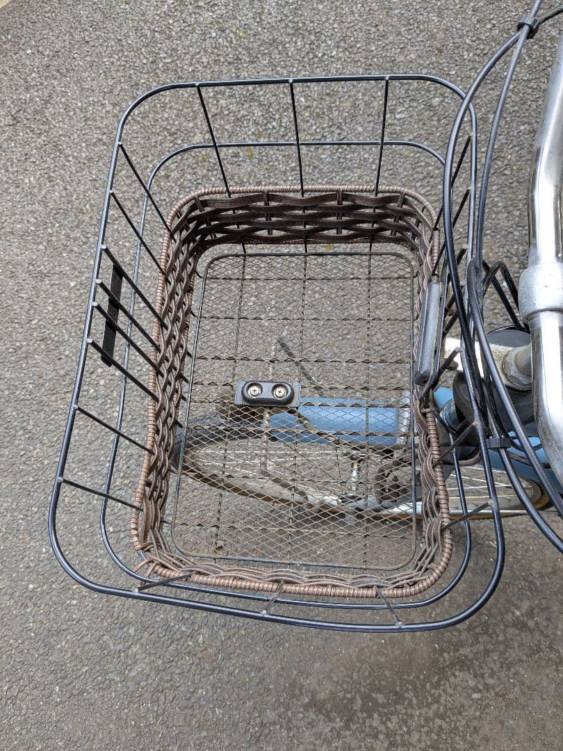 水色 電動アシスト自転車 シティタイプ