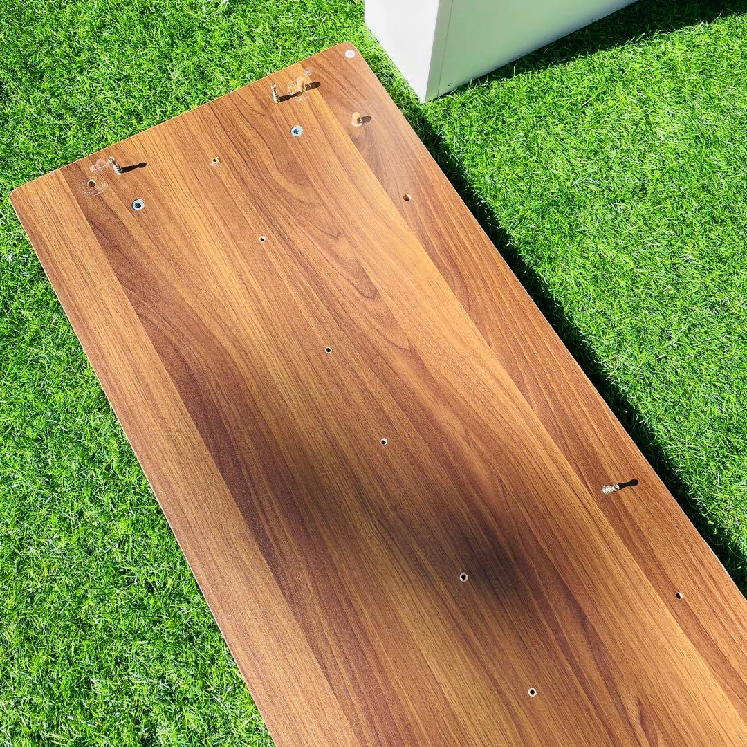 【コンセント付】デスク120cm 棚付き PC机