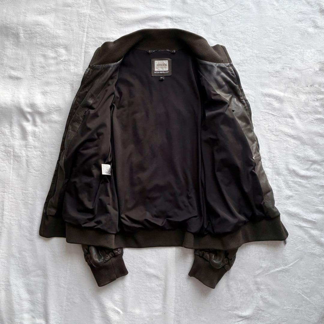 ジャケット・アウター archive 00s armani leather bomber jacket
