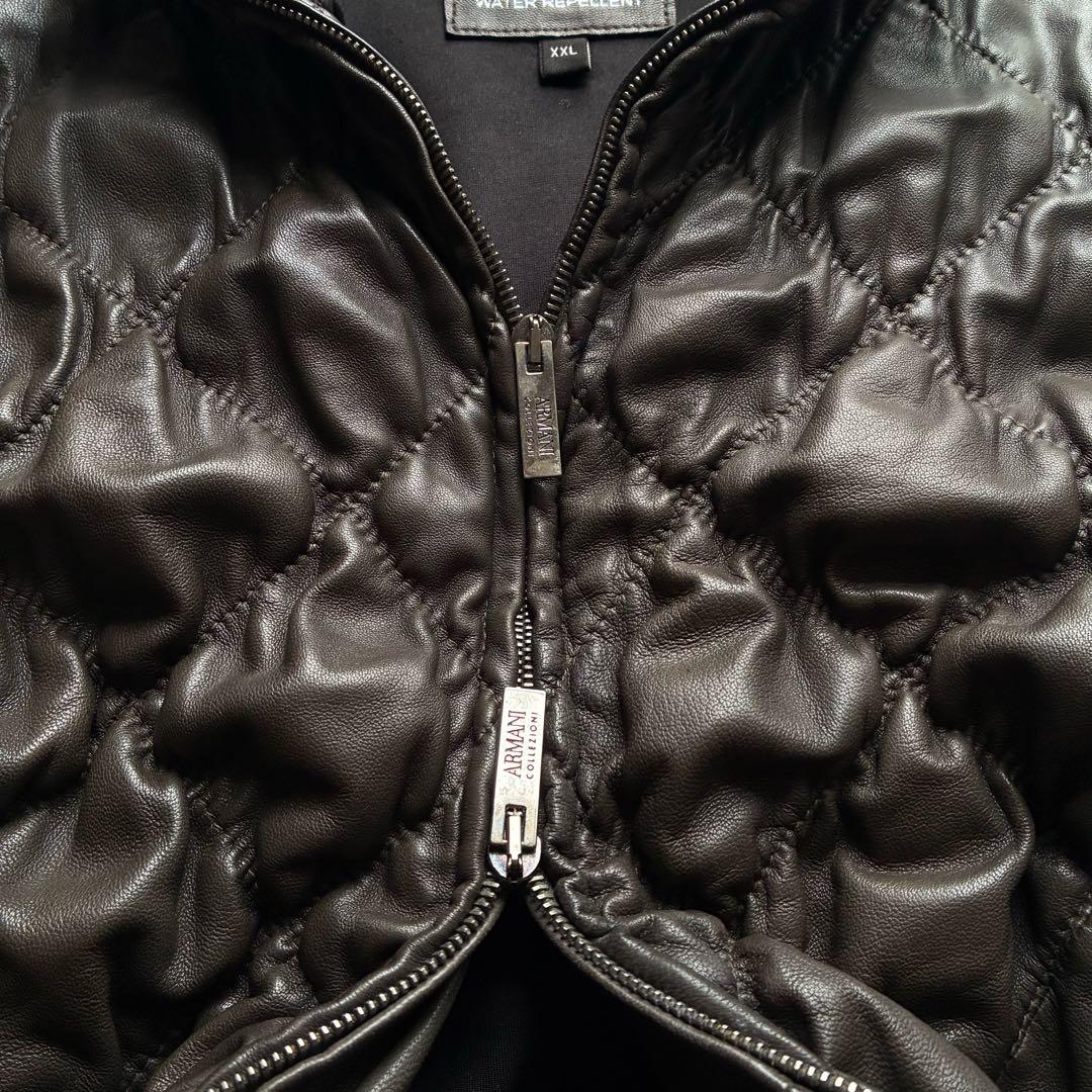 ジャケット・アウター archive 00s armani leather bomber jacket