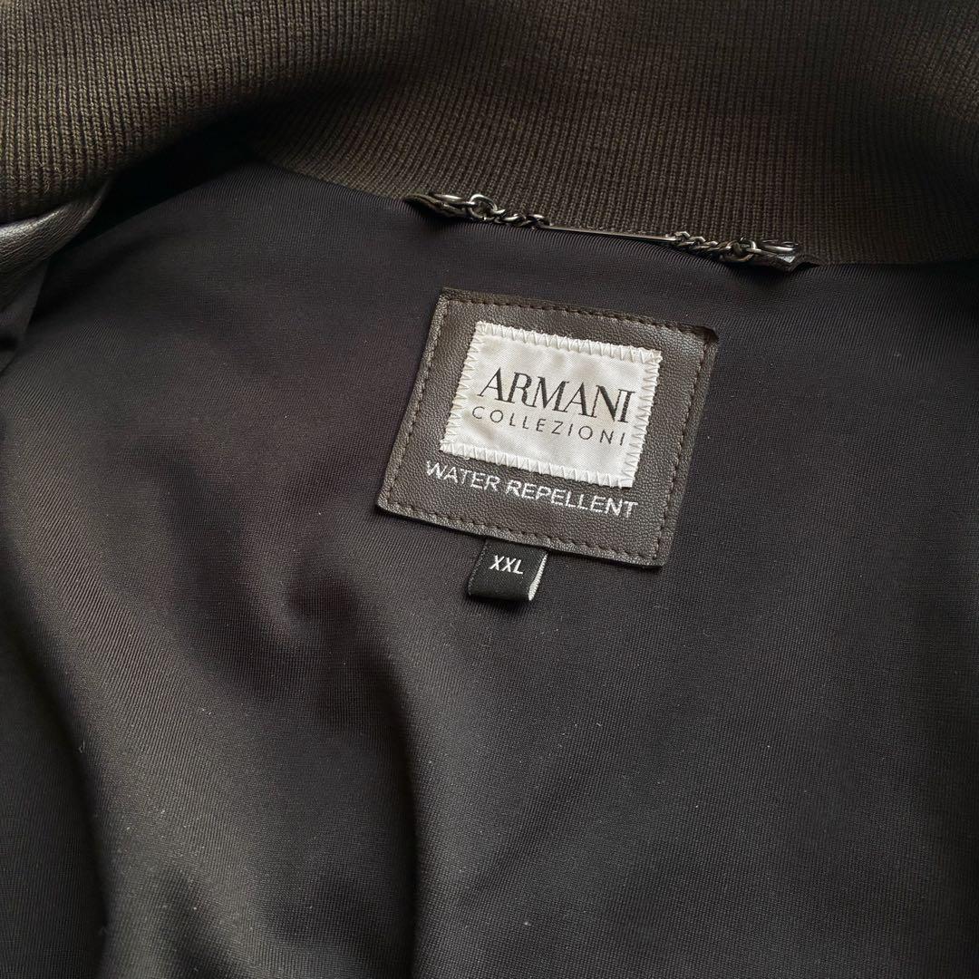 ジャケット・アウター archive 00s armani leather bomber jacket