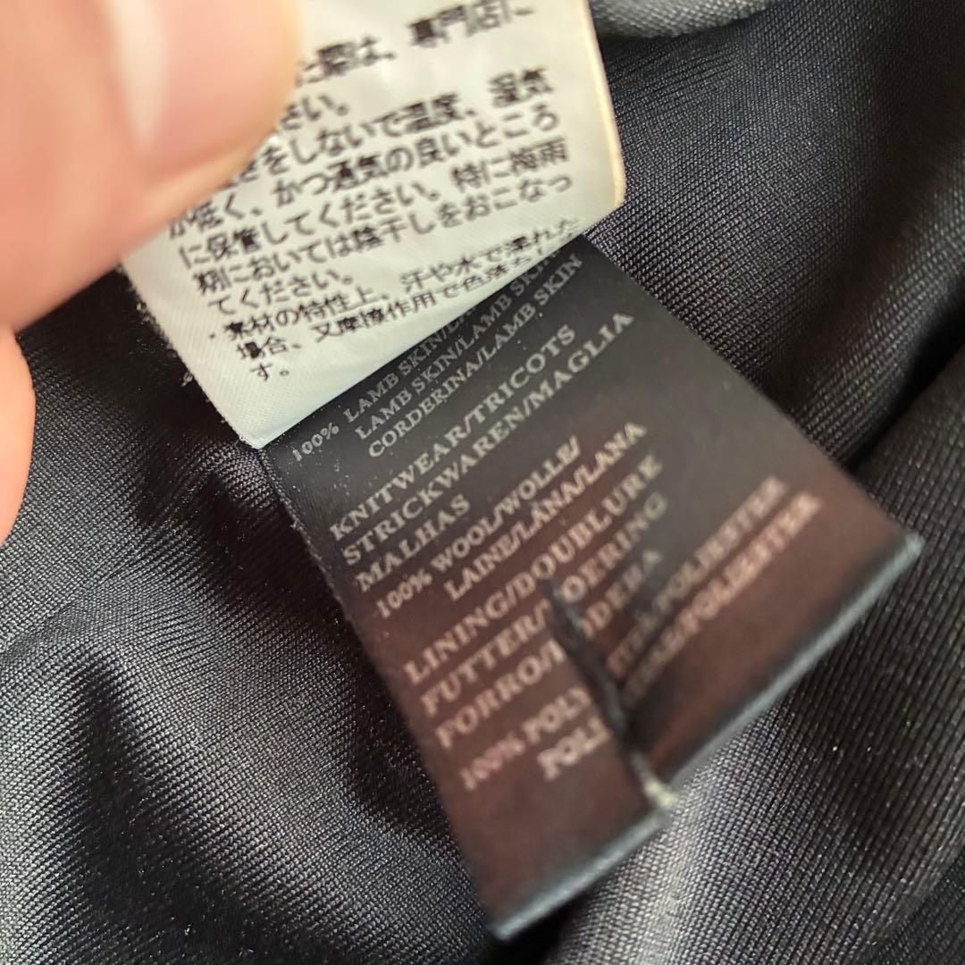 ジャケット・アウター archive 00s armani leather bomber jacket