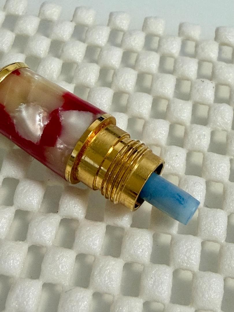 【使用回数少】 #3776 セルロイド キンギョ M中字 プラチナ万年筆