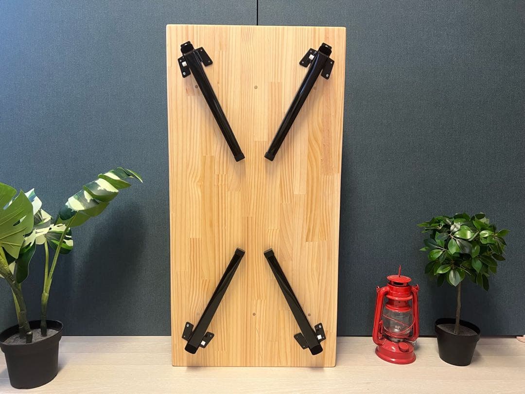 【在庫整理】 ローテーブル 長方形 収納付き 90cm パイン 折りたたみ脚