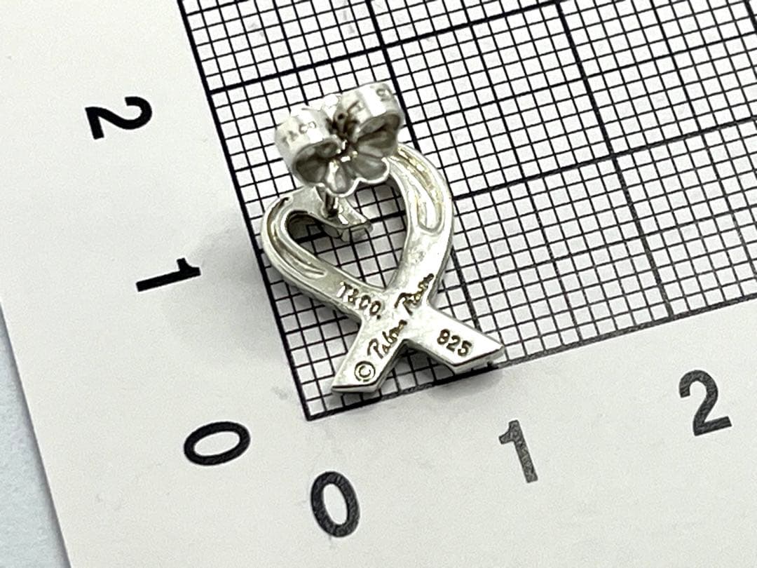 h393 ティファニー　ラビングハート　ピアス　片耳　パロマピカソ　925