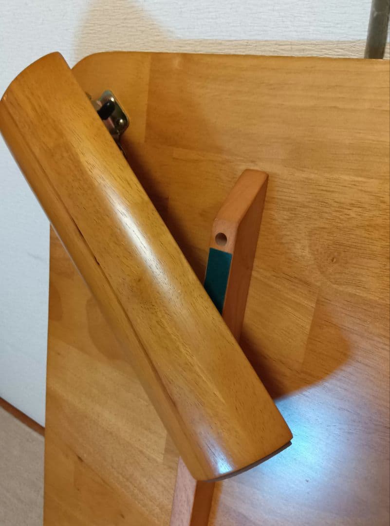 座卓120×75×高32cm　折畳み　天然木　ライトブラウン　和洋　使用 ２度