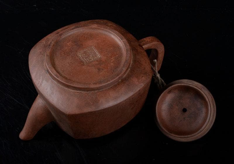 中国　康煕御製款　紫砂　朱泥　急須　茶壷　C　R5362E
