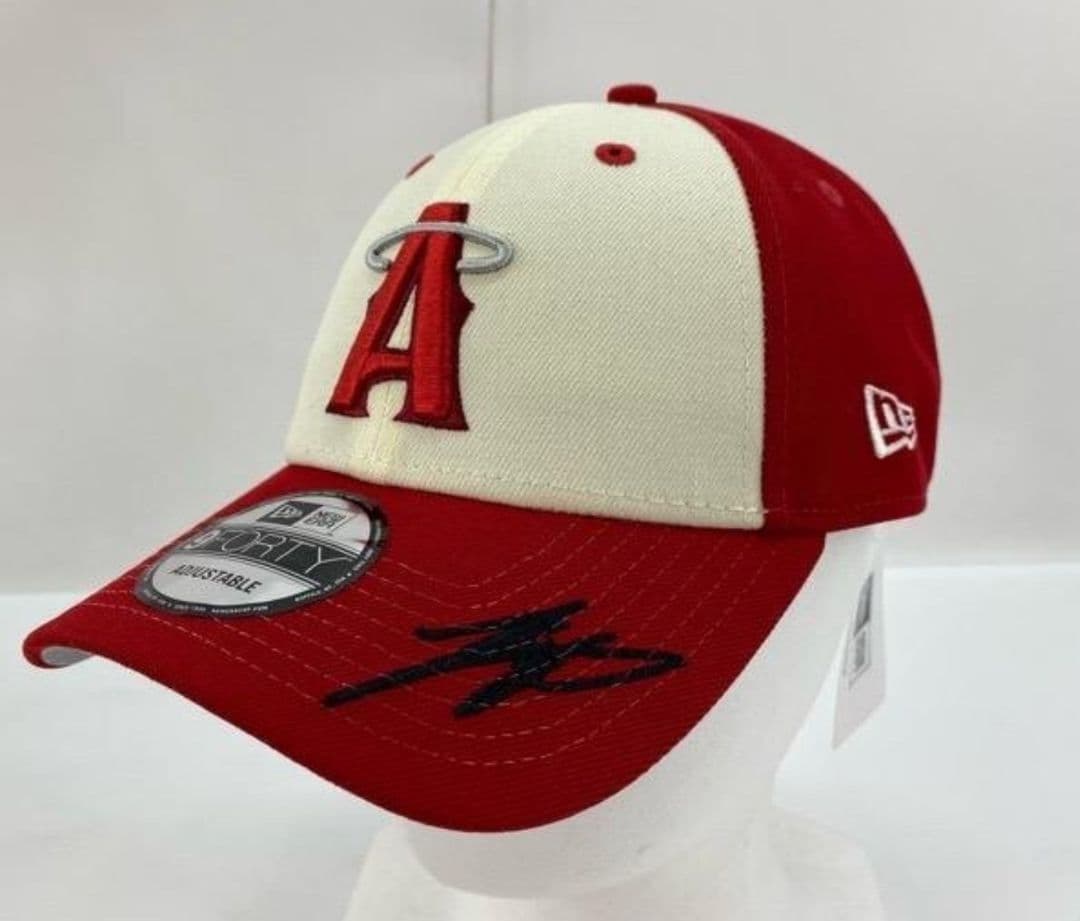 NEW ERAキャップ ロサンゼルス・エンゼルス 大谷翔平 サイン刺繍