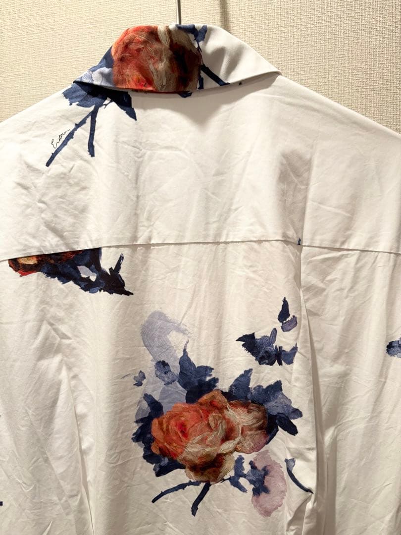 ERDEM アーデム　ローズ　フラワー　花柄　シャツ　ドレス　ワンピース